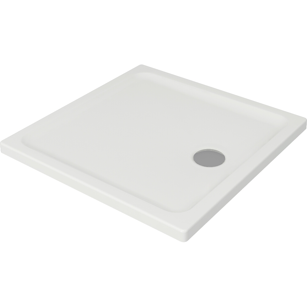 CERSANIT Quadratische Duschwanne TAKO 80x4 weiß S204-009-PT