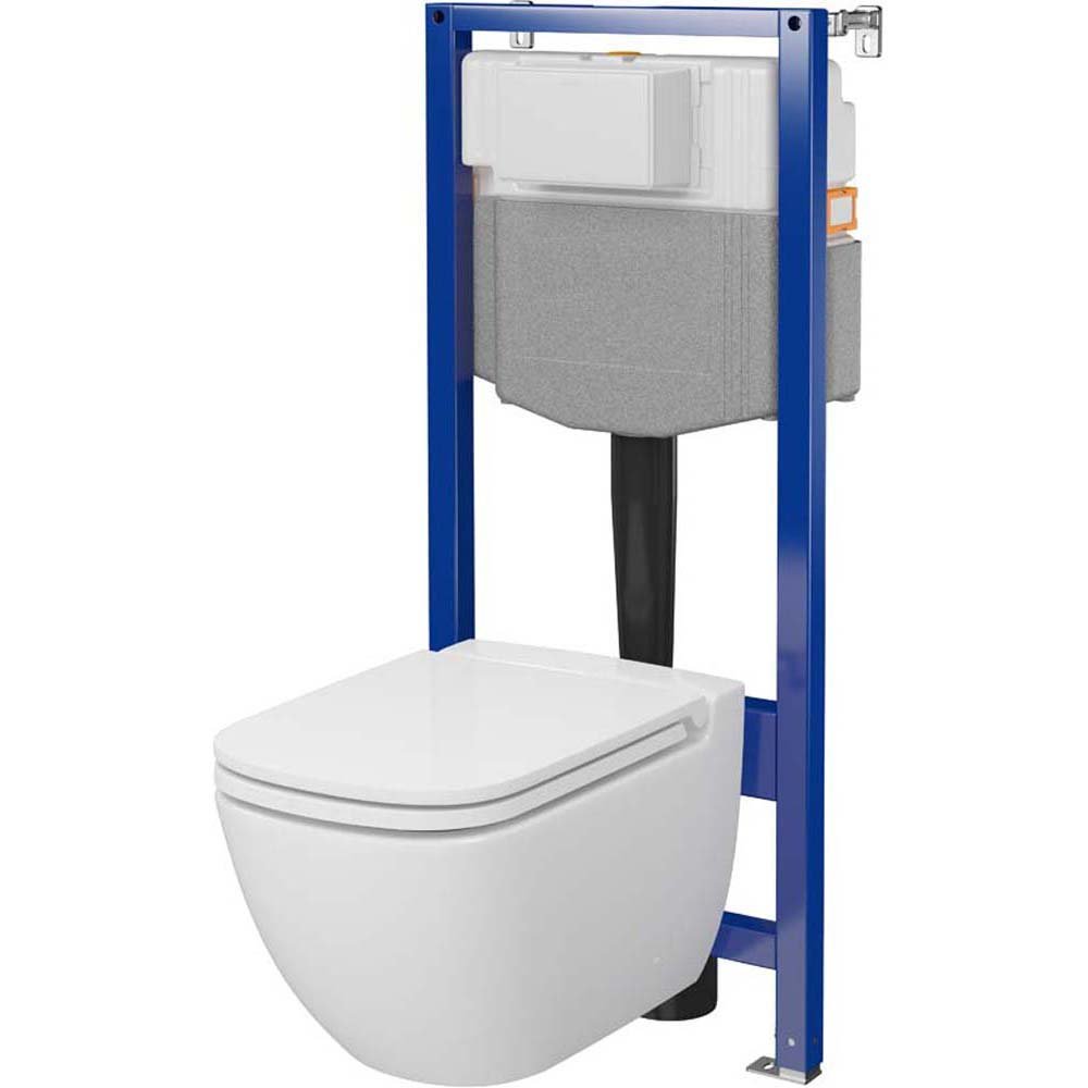 CERSANIT AQUA PLUS mechanisches Unterputz-Set mit CASPIA Becken und Brett S701-803
