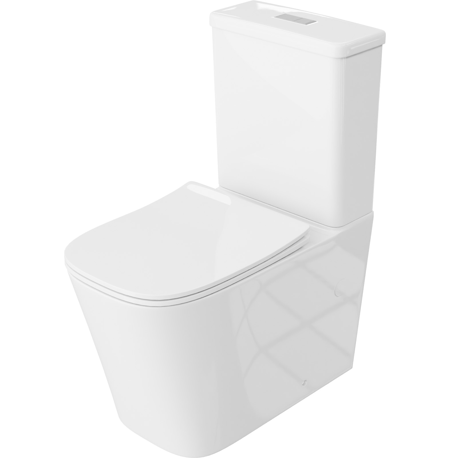 LAVITA Stand-WC TRYTON mit Duroplast Sitz Weiß