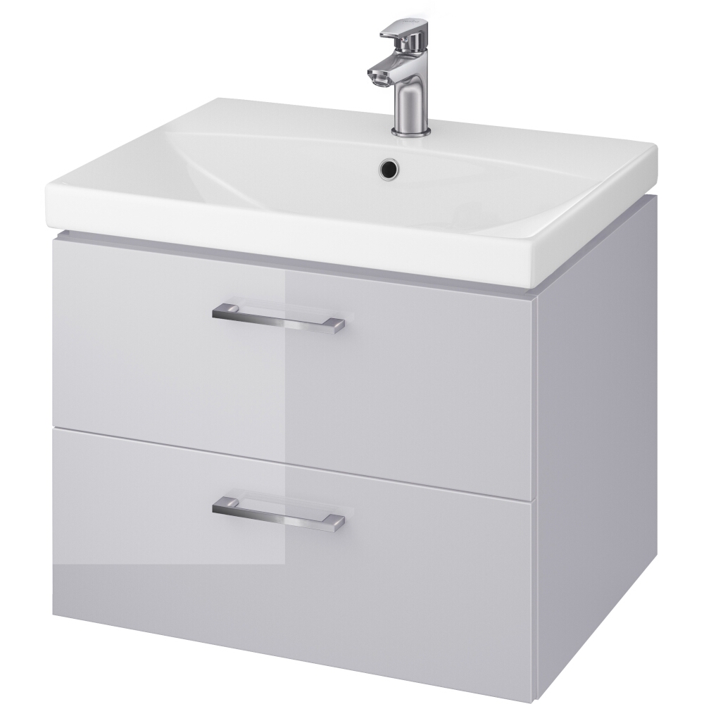 CERSANIT Unterschrank mit Waschbecken LARA CITY 60 grau DSM S801-216-DSM