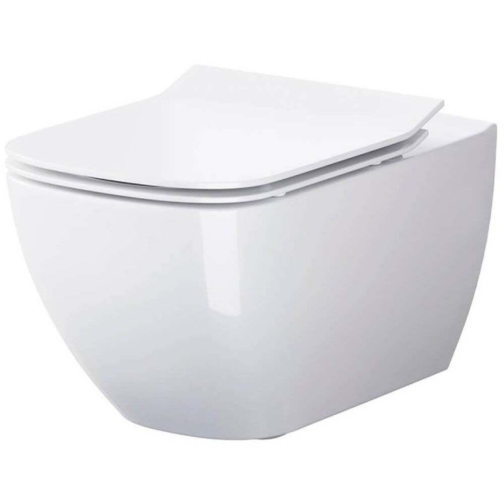 CERSANIT KOMFORT clean auf wandhängendem WC-Becken mit Duroplast-Sitz S701-343