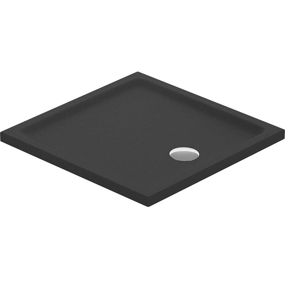 CERSANIT Quadratische Duschwanne TAKO 80x4 schwarz matt S204-038