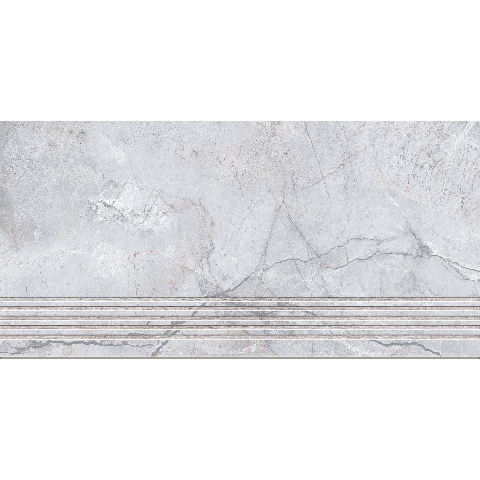 BODENFLIESE STUFENFLIESE STEINOPTIK SILVER HEELS GRAU MATT 29,8X59,8 CER-ART