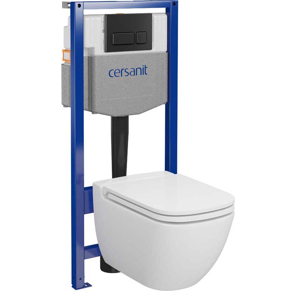 CERSANIT COBE SYSTEM 50 mechanisches Unterputz-Set, CASPIA Becken, Brett, Taster S701-772