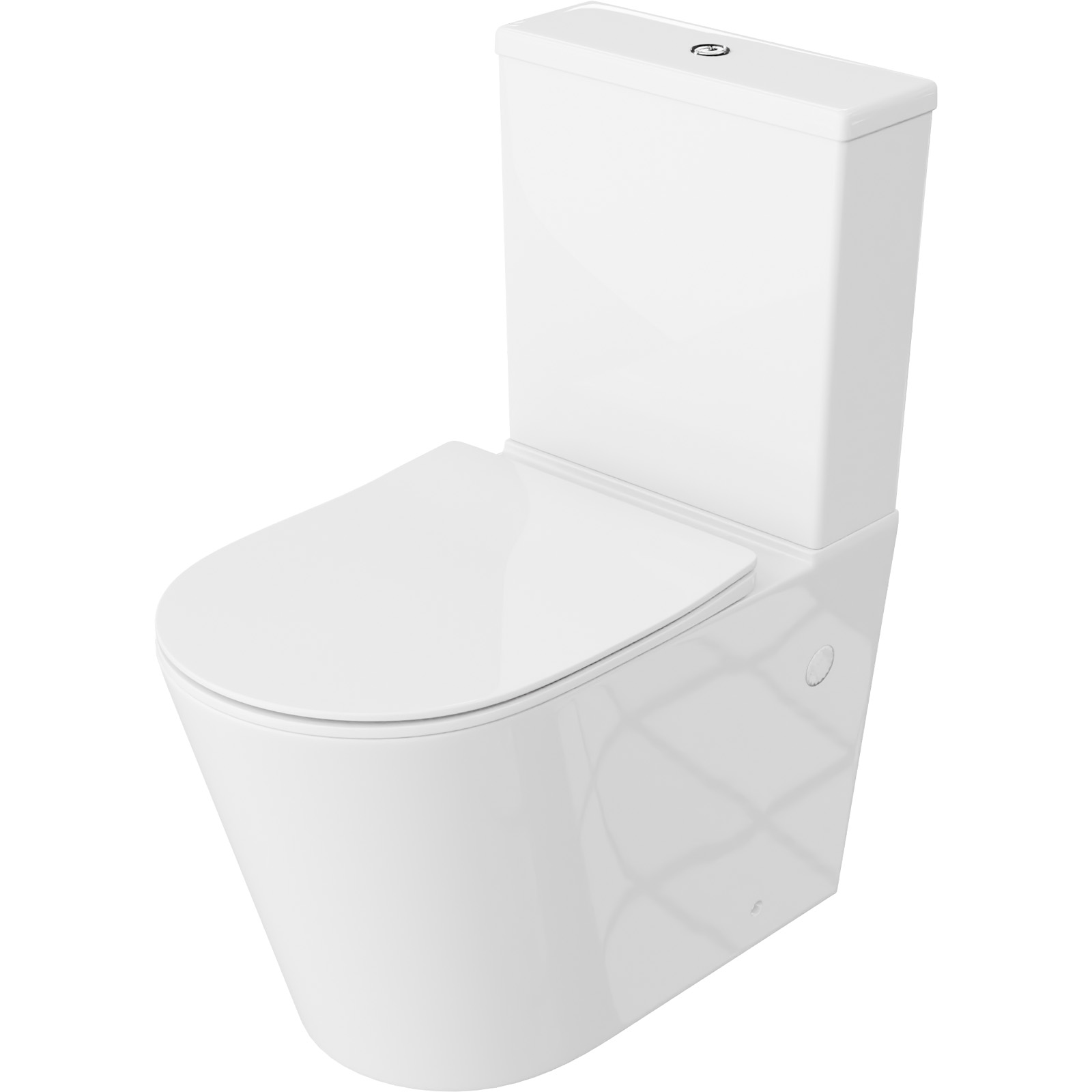 LAVITA Stand-WC ANTON 2.0 Whirlpool mit Duroplast-Sitz weiß