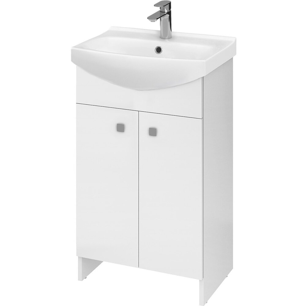 CERSANIT Set: Schrank mit Waschbecken RUBID 50 weiß zur Selbstmontage S805-001-DSM