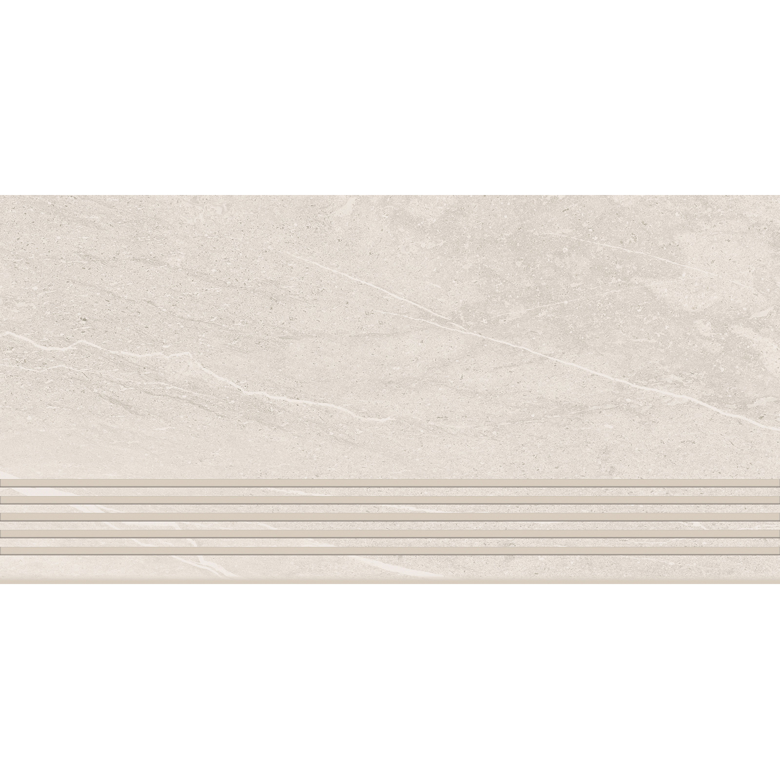 BODENFLIESE STUFENFLIESE STEINOPTIK MILD TOUCH WEIß LAPPATO 29,8X59,8 CERSANIT