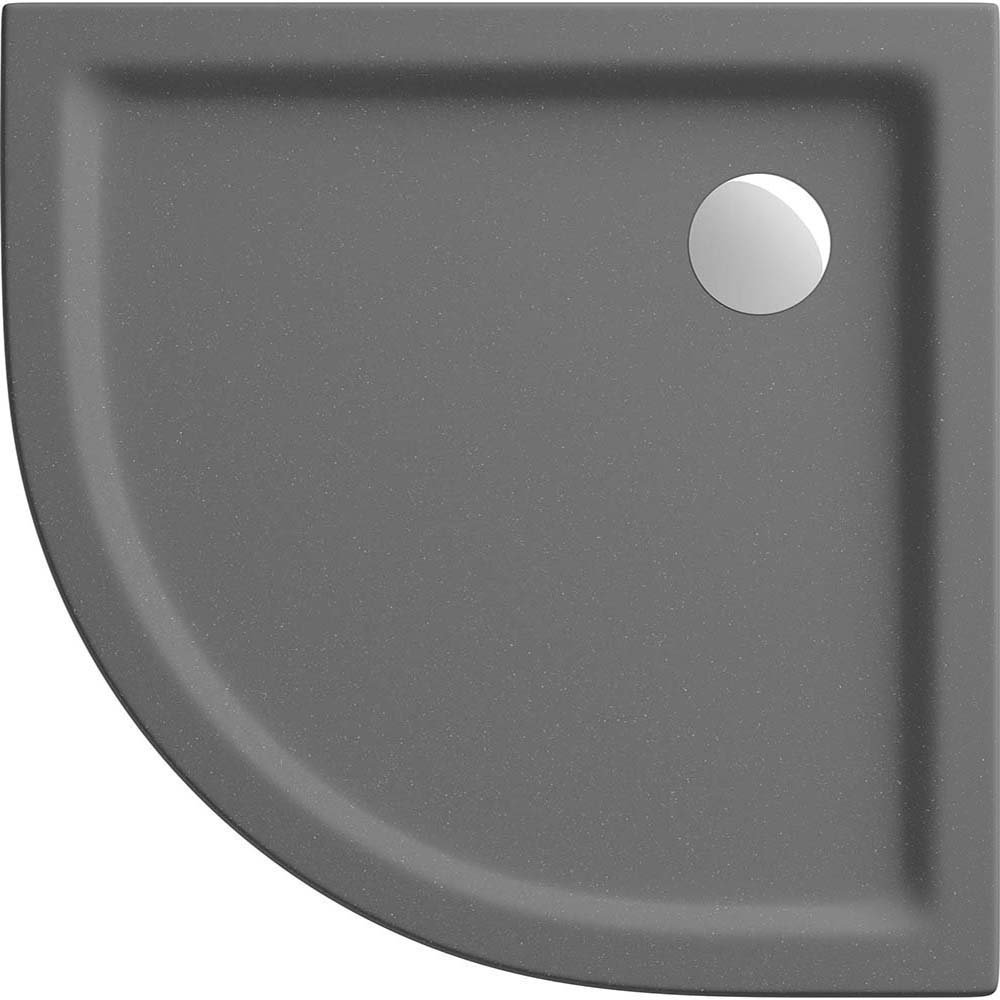 CERSANIT Halbrunde Duschwanne TAKO 80x4 grau matt S204-029