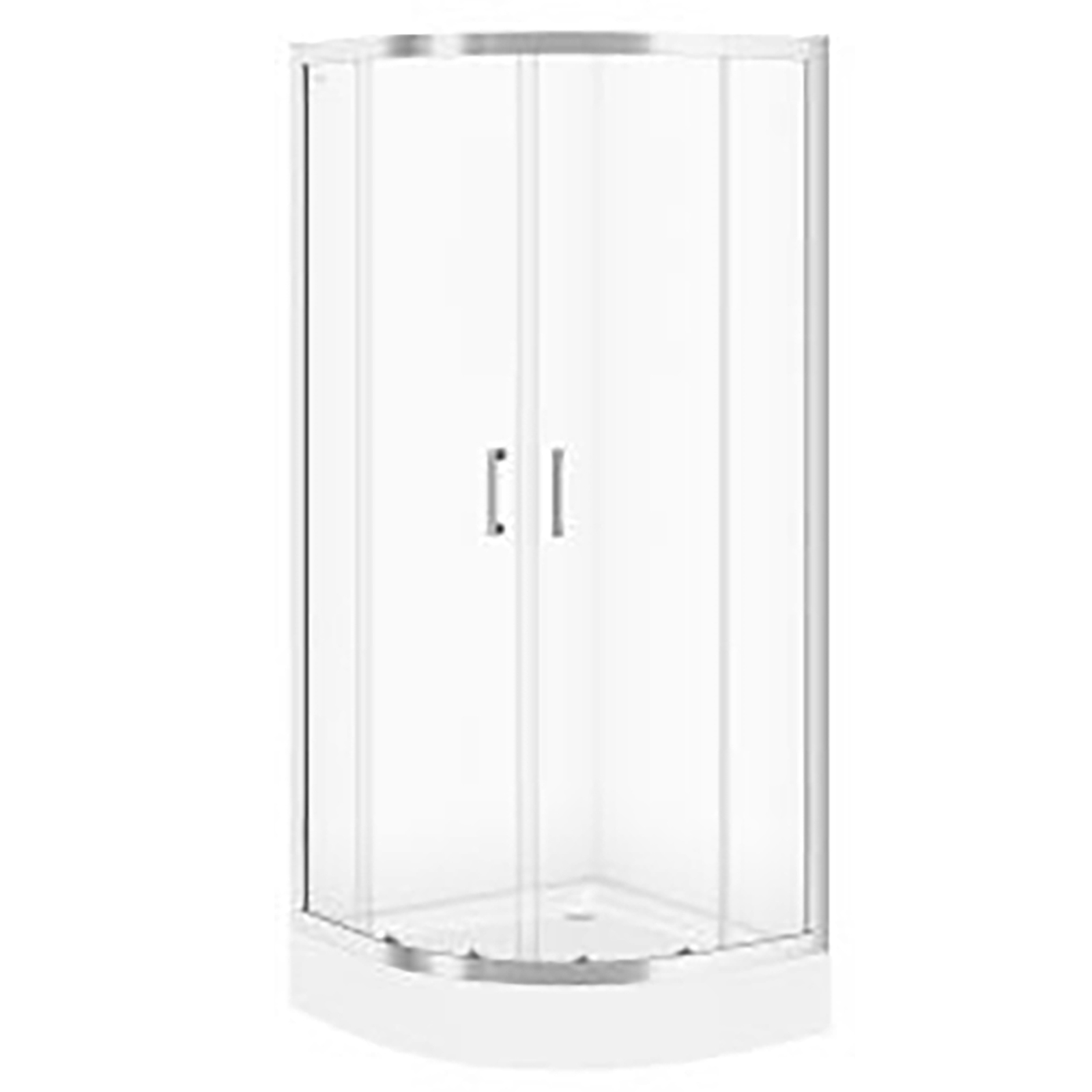 CERSANIT Halbrunde Duschkabine BASIC 80x185 mit Duschwanne TAKO 80x16 S601-117 CERSANIT Halbrunde Duschkabine BASIC 80x185 mit Duschwanne TAKO 80x16 S601-117