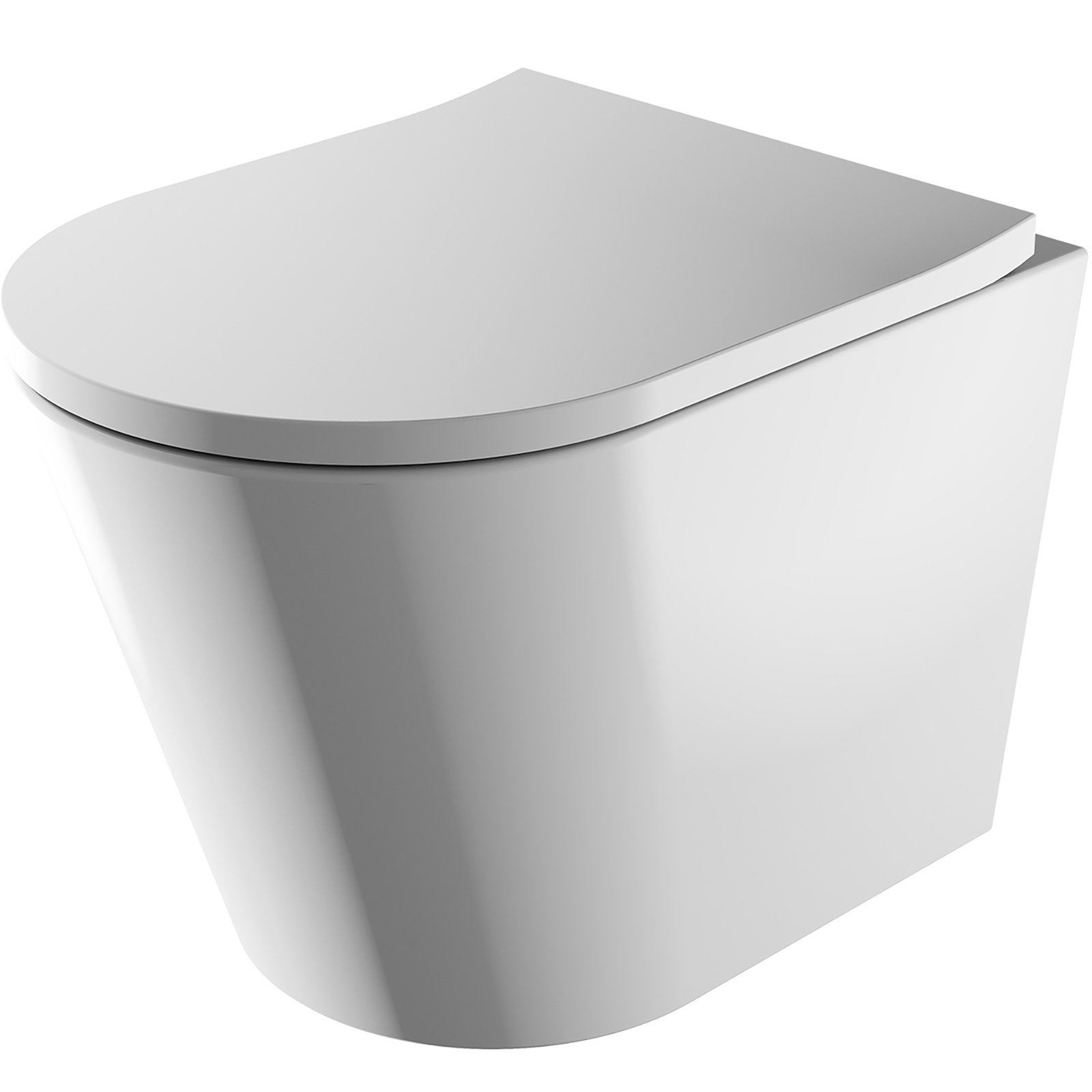 OMNIRES randlose Tampa-Toilettenschüssel mit TAMPAMWBP langsam fallendem Sitz