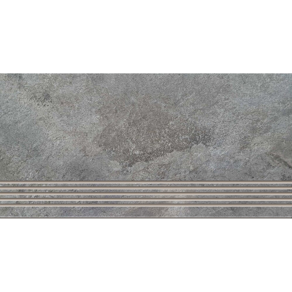 BODENFLIESE STUFENFLIESE STEINOPTIK HIMALAYA GRAU MATT 29,7X59,8 CER-ART