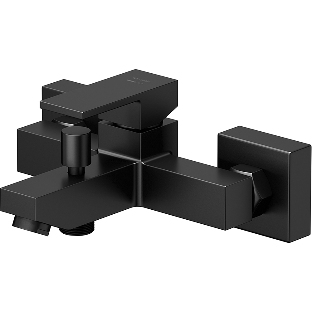 CERSANIT Wand-Wannen- und Duscharmatur SELECTA schwarz S951-747