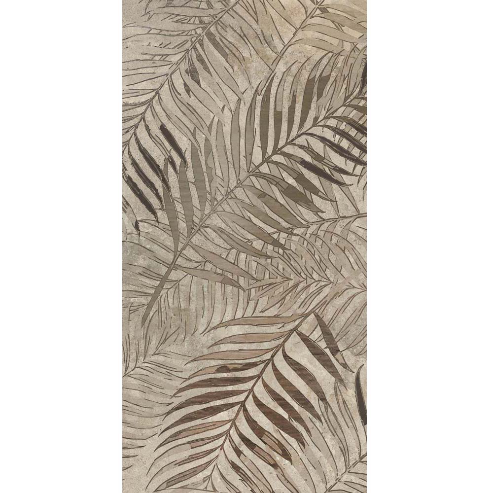 BODENFLIESE FLORALOPTIK WALLPAPERS BRONZE FERN MATT 60X120 DADO CERAMICA