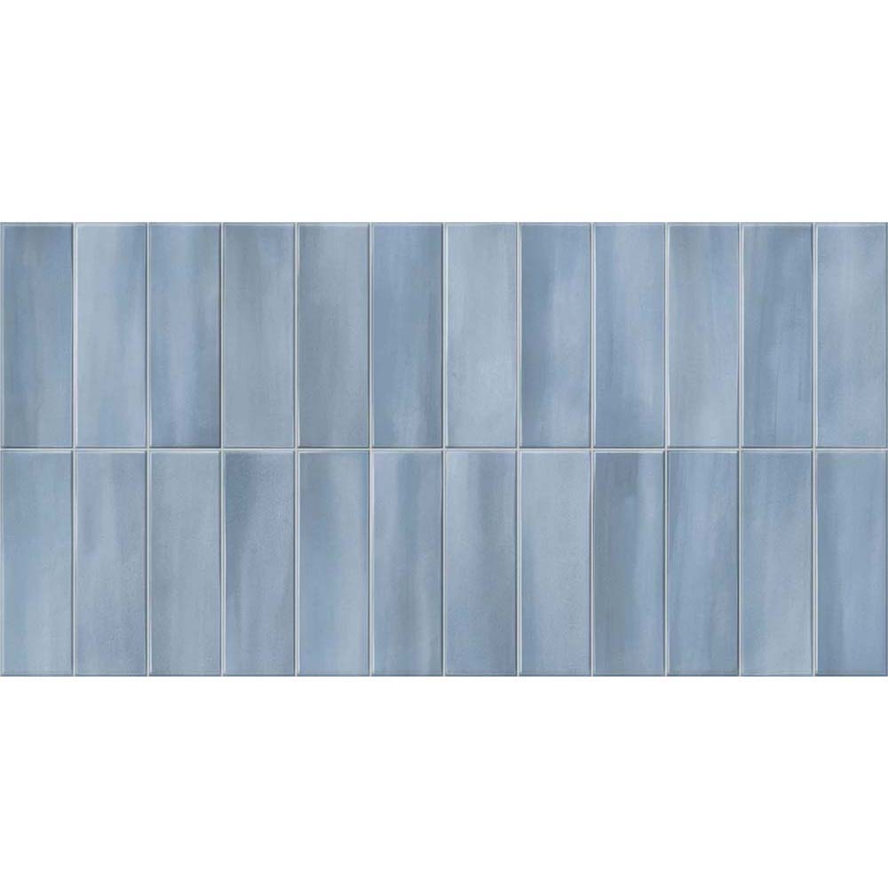 BODENFLIESE DECO ALLURE BLAU GLÄNZEND 32X62,5 GAYAFORES