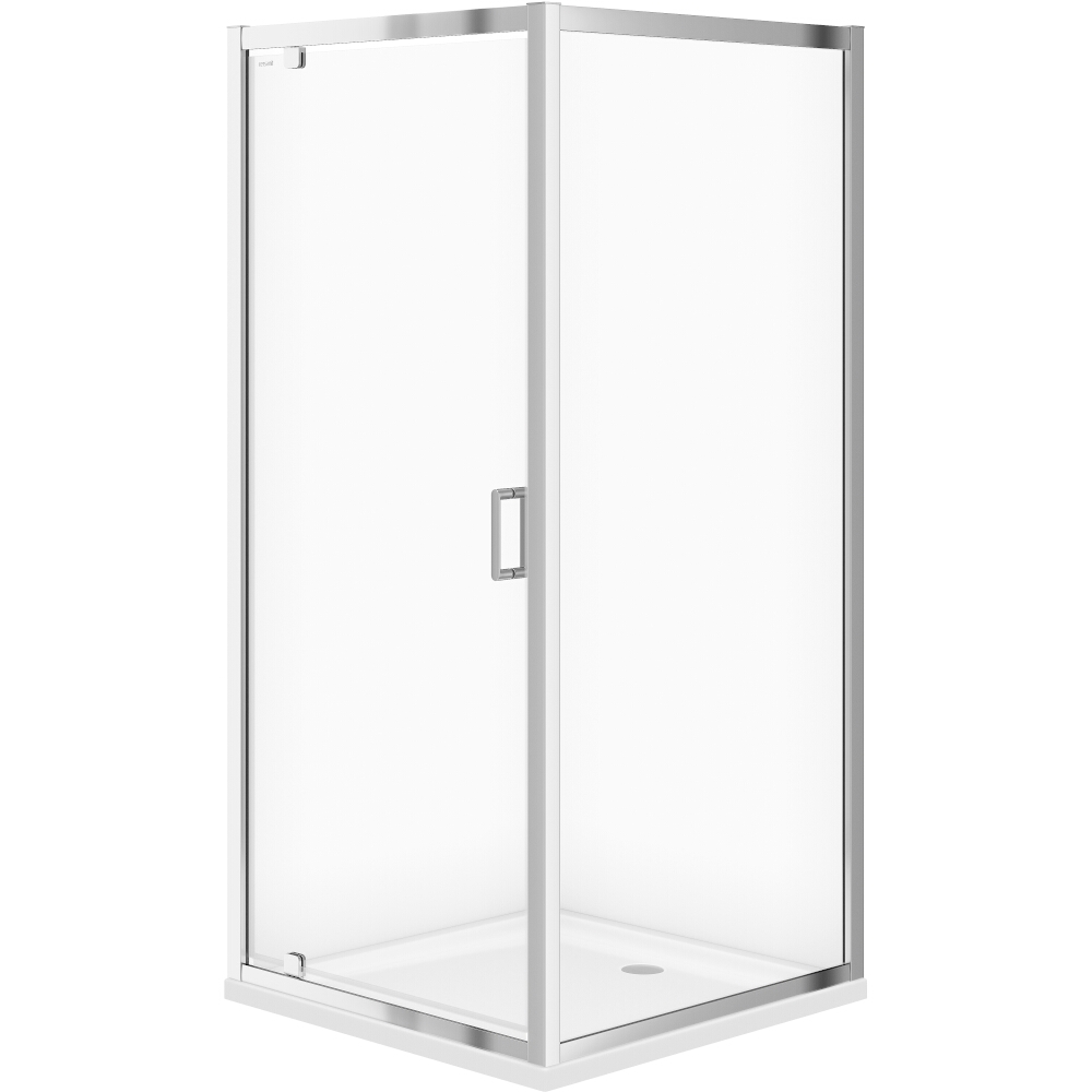CERSANIT ARTECO 90x190 quadratische Duschkabine mit Duschwanne TAKO 90x4 S601-116