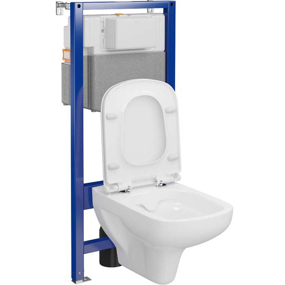 CERSANIT AQUA PLUS mechanisches Unterputz-Set mit COLOUR Becken und Brett S701-817