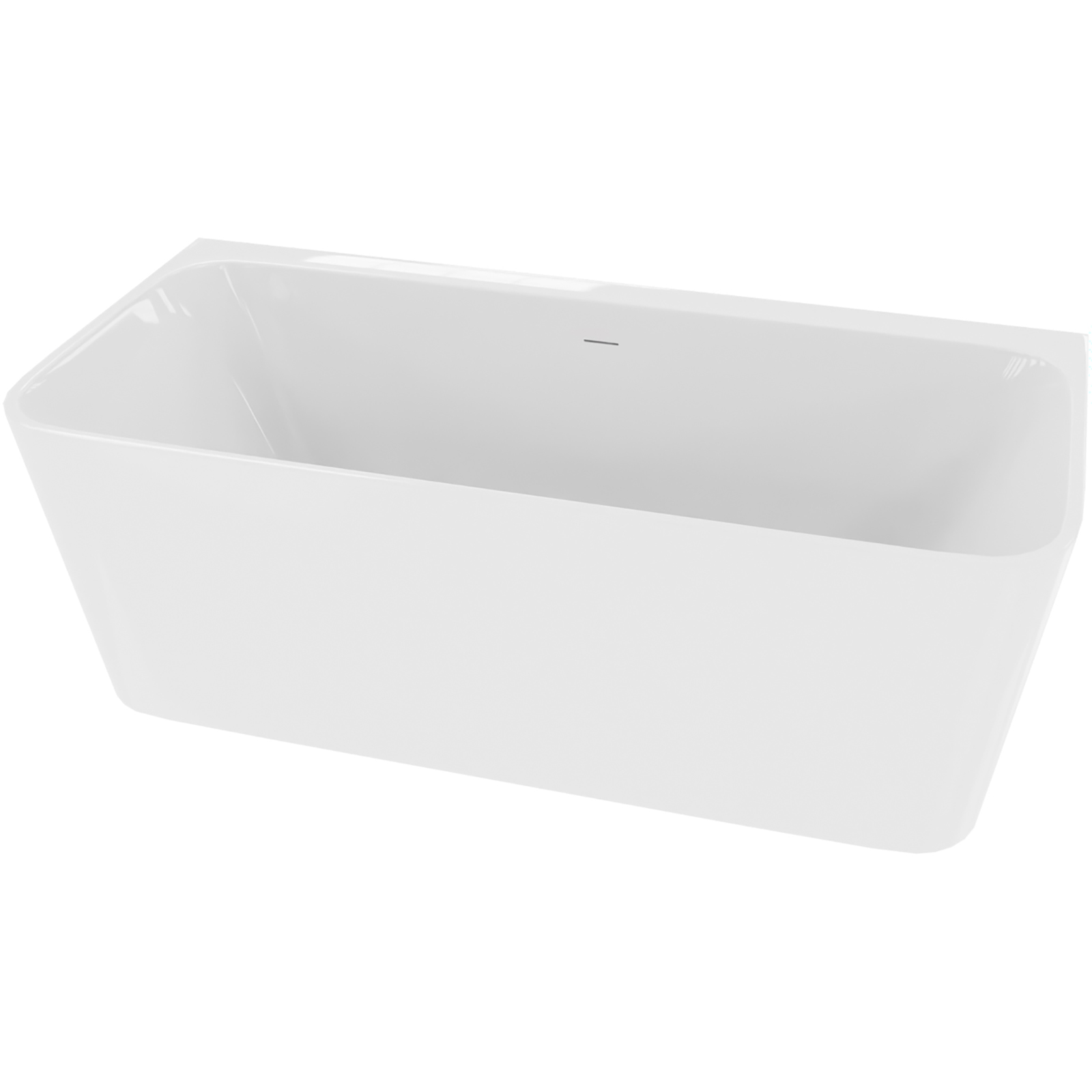 LAVITA freistehende wandmontierte Badewanne MENSOLA S 150 cm weiße JS-761K