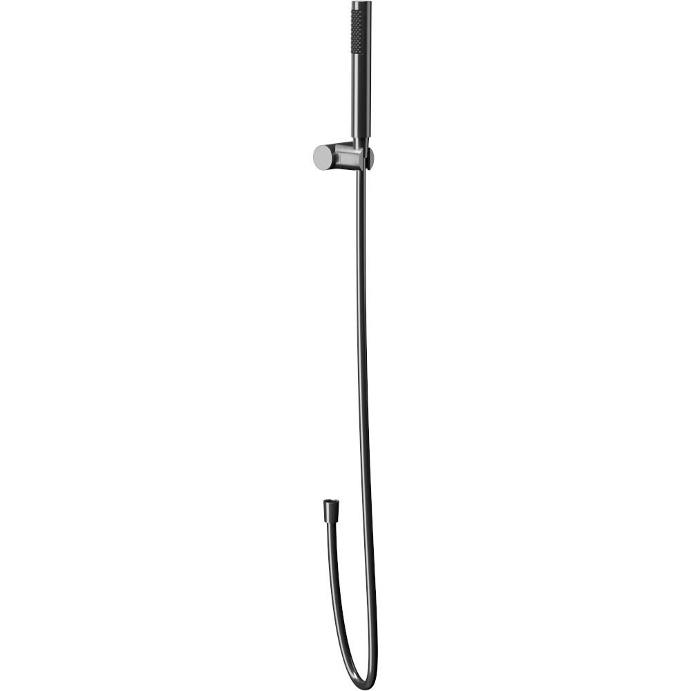 CERSANIT ZEN Duschgarnitur mit Gun Metal Punkthalter S951-618