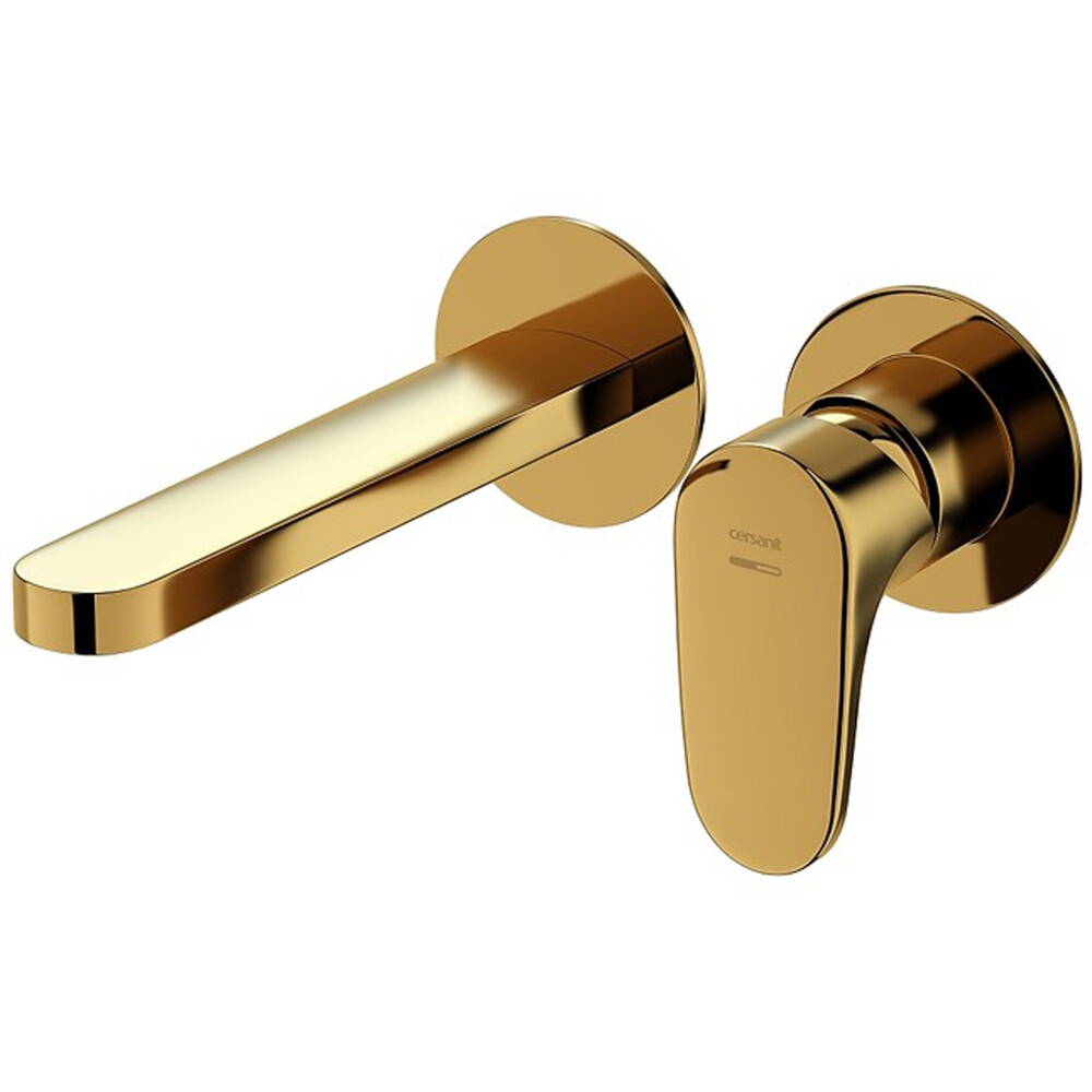 CERSANIT INVERTO Unterputz-Waschtischmischer mit Box gold Griffe 2in1 gold S951-299