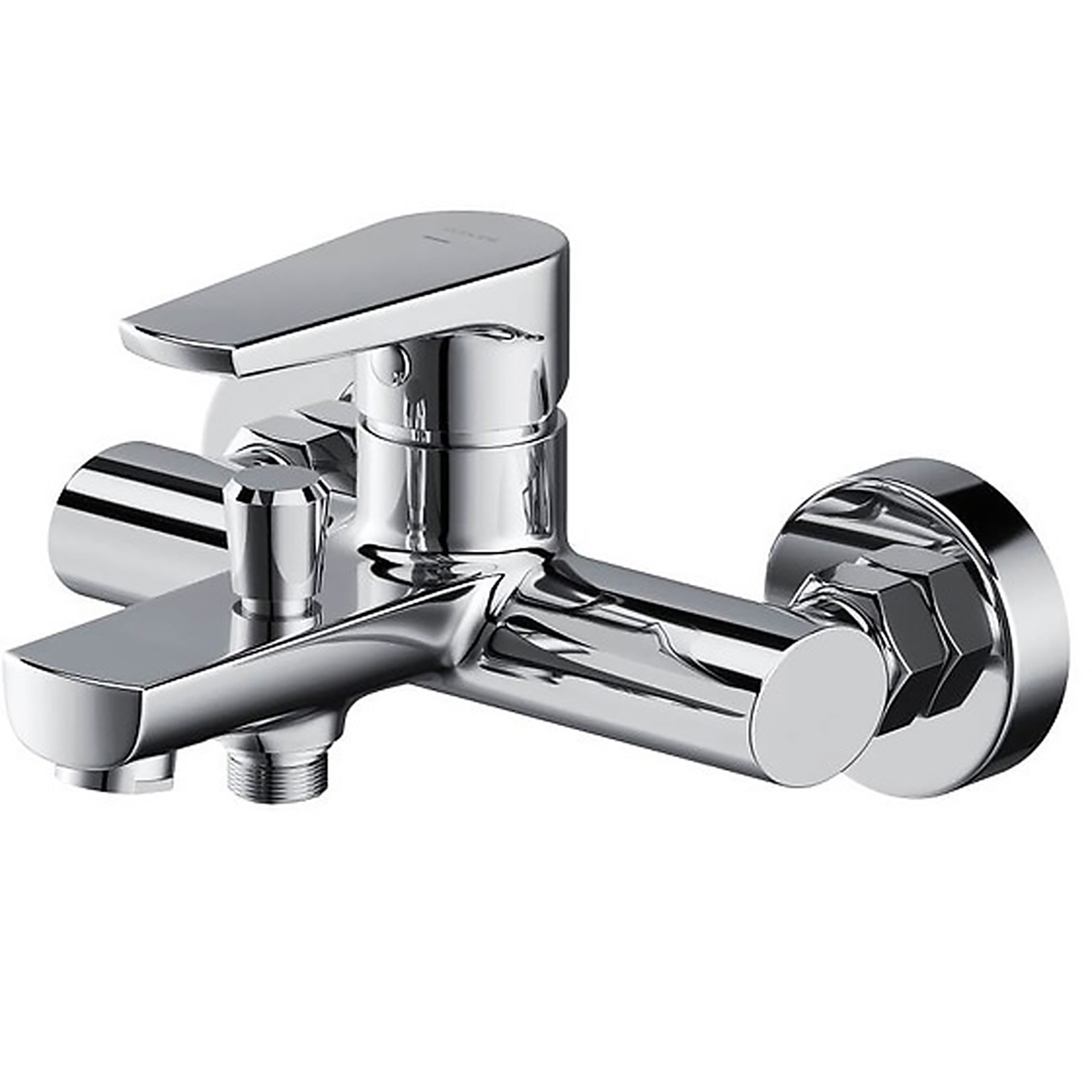 CERSANIT Wandmontierte Wannen- und Duscharmatur MODUO chrom S951-346
