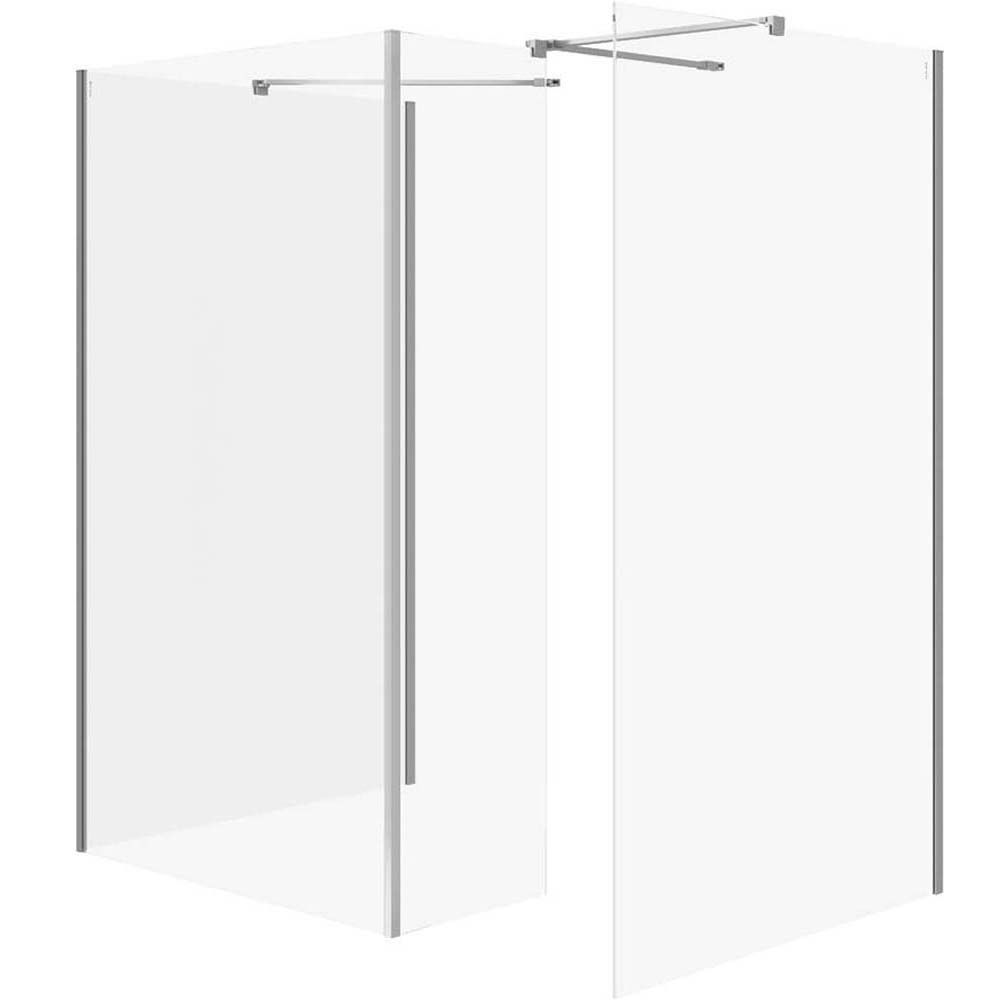 CERSANIT WALK-IN Duschwand MILLE 90x90x90x30x200 chrom S601-193