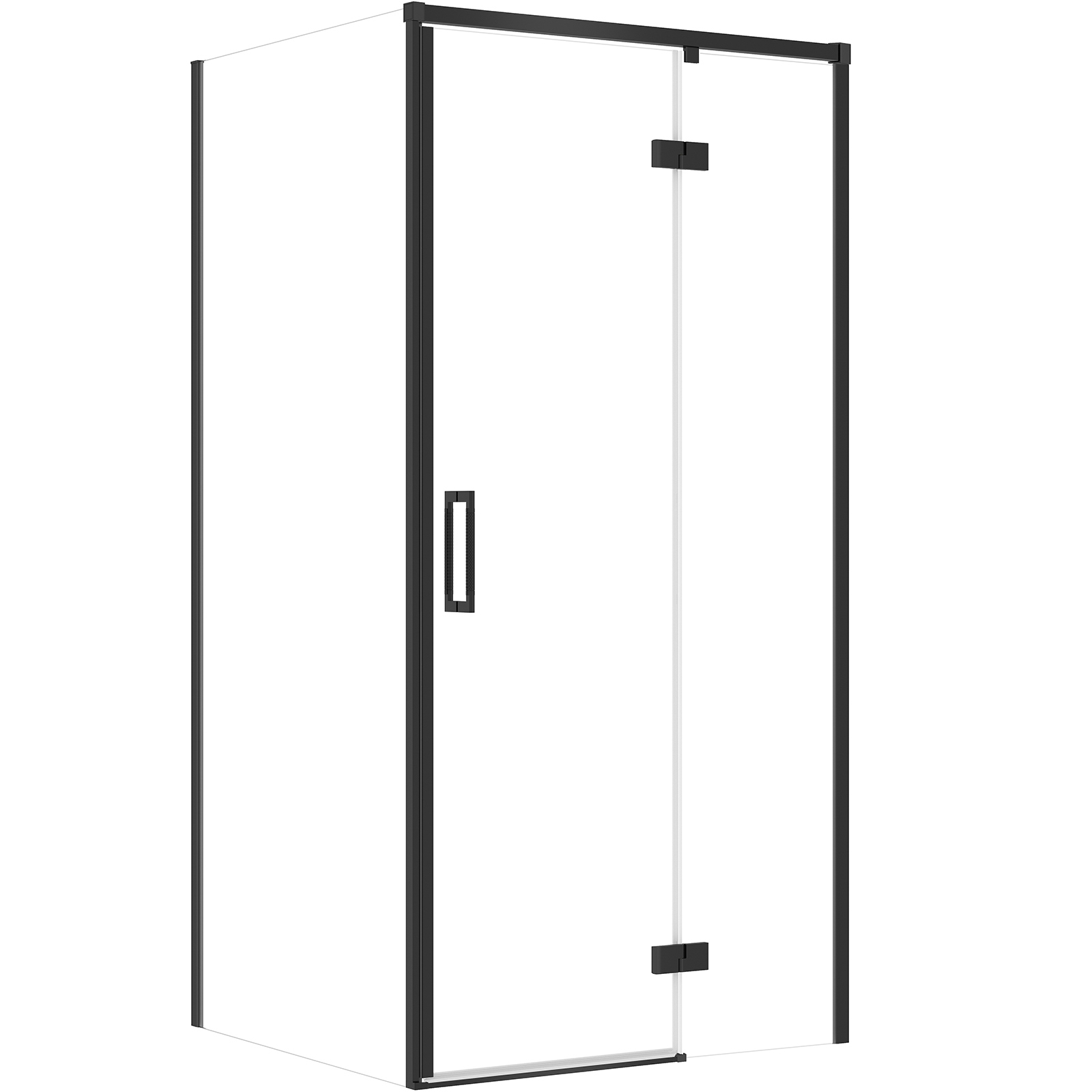 CERSANIT Rechteckige Duschkabine LARGA rechts 100x90x195 cm schwarz S601-309 CERSANIT Rechteckige Duschkabine LARGA rechts 100x90x195 cm schwarz S601-309