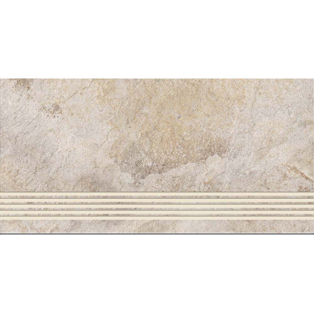 BODENFLIESE STUFENFLIESE STEINOPTIK GAIA CREME MATT GI 29,8X59,8 CER-ART