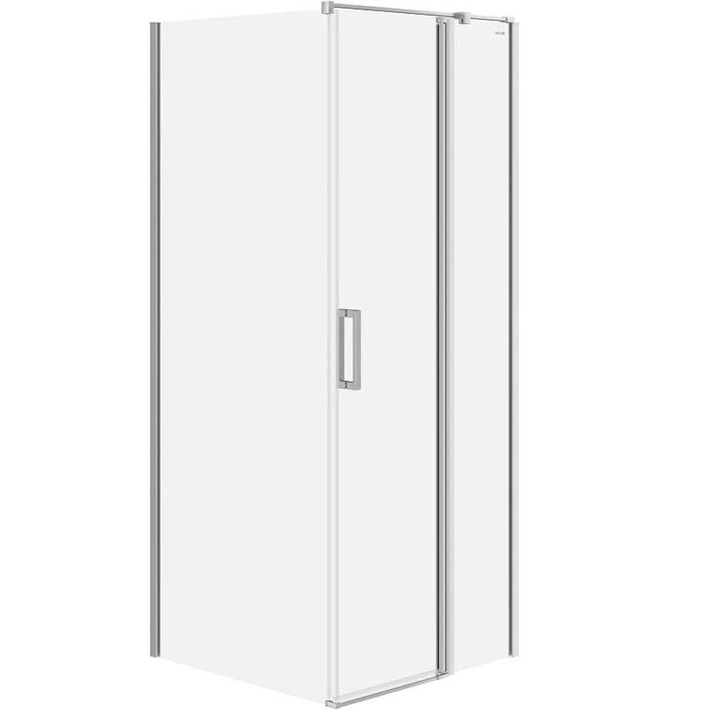 CERSANIT MODUO quadratische Duschkabine rechts 80x80x195 cm chrom S601-211