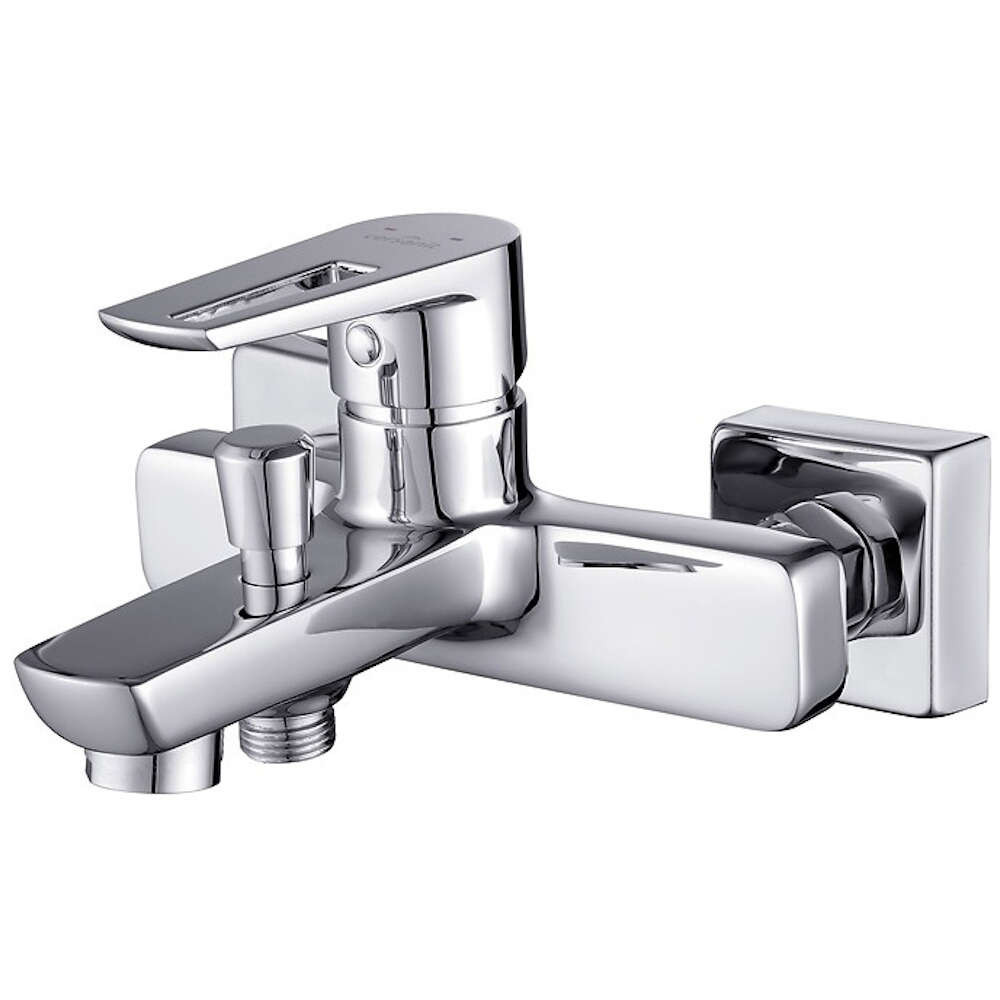 CERSANIT Wandmontierte Wannen- und Duscharmatur MILLE chrom S951-006