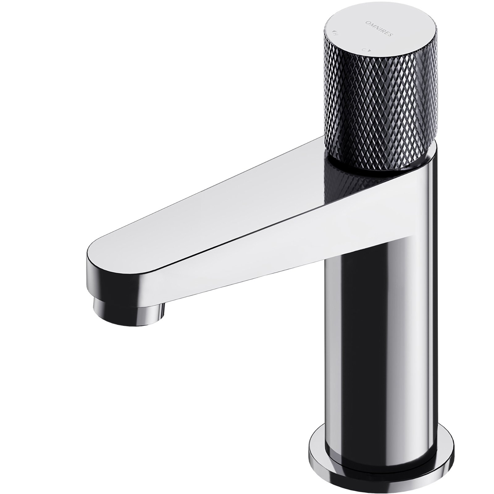 OMNIRES CONTOUR Sockel Waschbeckenwasserhahn Chromglanz CT8010CR