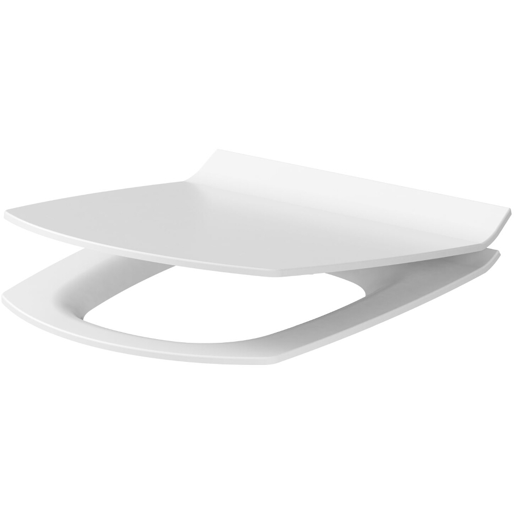 CERSANIT WC-Sitz CARINA SLIM Duroplast antibakteriell Soft-Close mit einem Knopf K98-0135