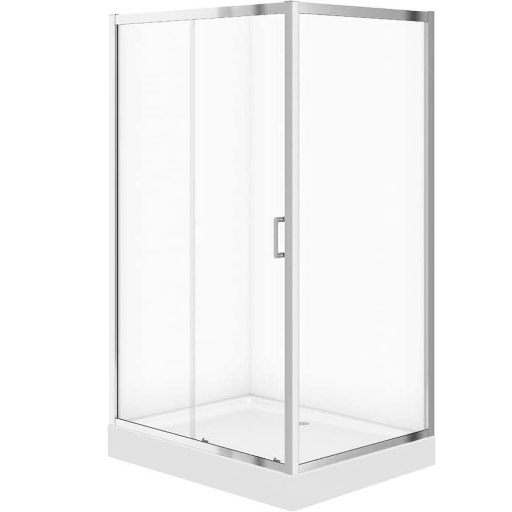 CERSANIT ARTECO rechteckige Duschkabine 120x90 mit Duschwanne TAKO 120x16 S601-355