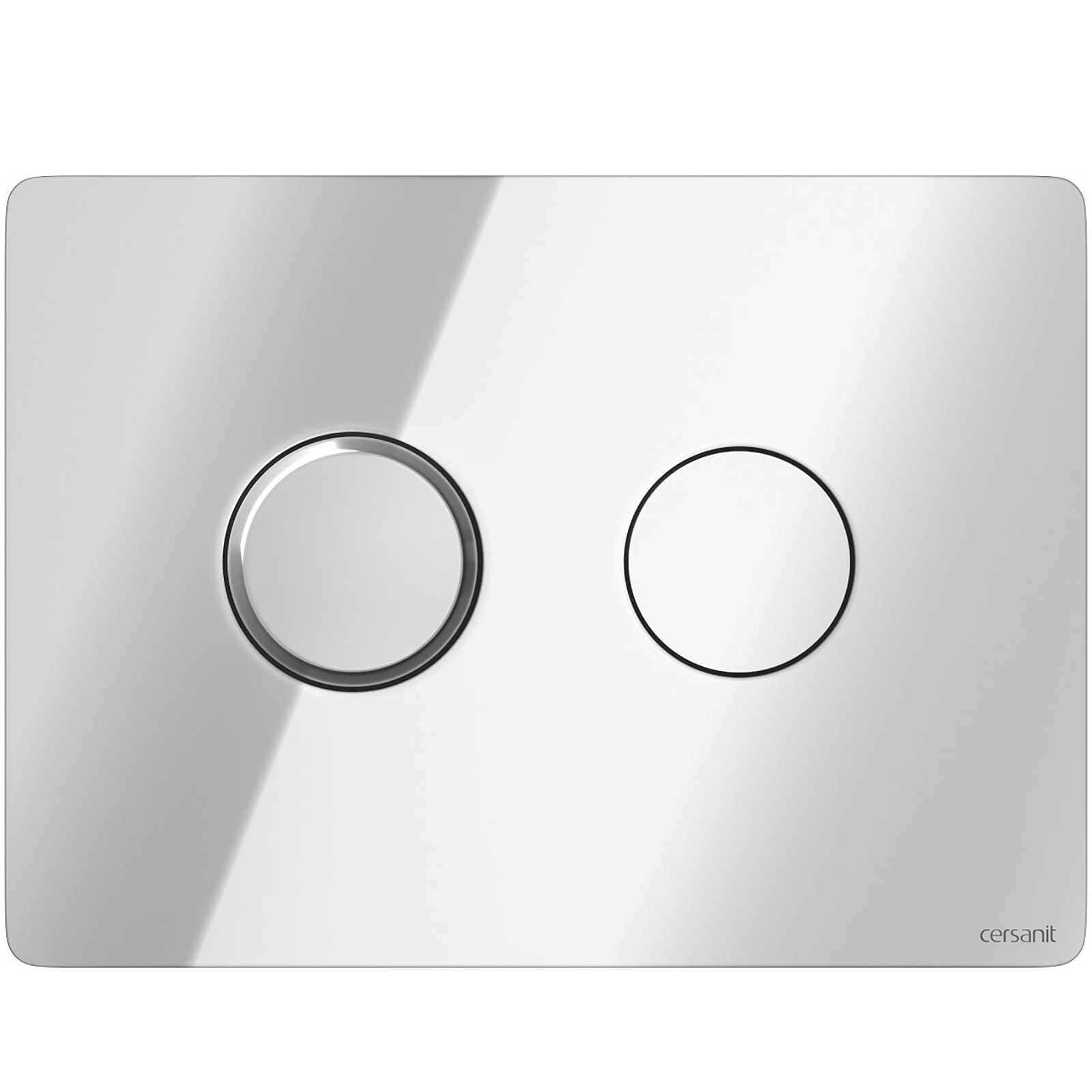 CERSANIT Pneumatische Betätigungsplatte ACCENTO CIRCLE chrom glänzend S97-056