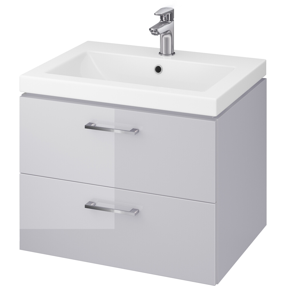 CERSANIT Unterschrank mit Waschbecken LARA COMO 60 grau DSM S801-213-DSM