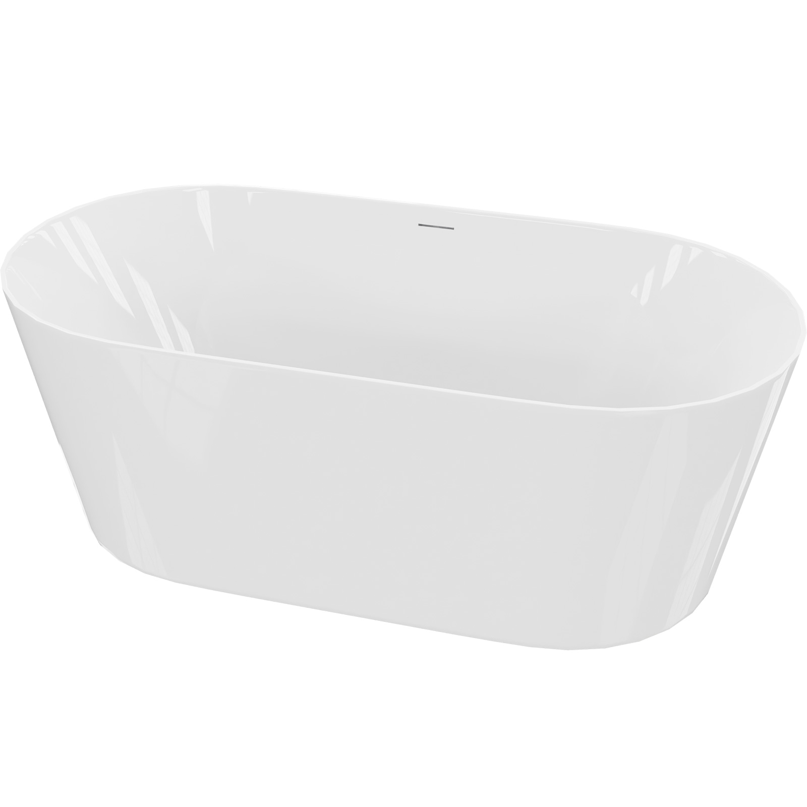 LAVITA Freistehende Badewanne OVO SLIM 160x75 cm