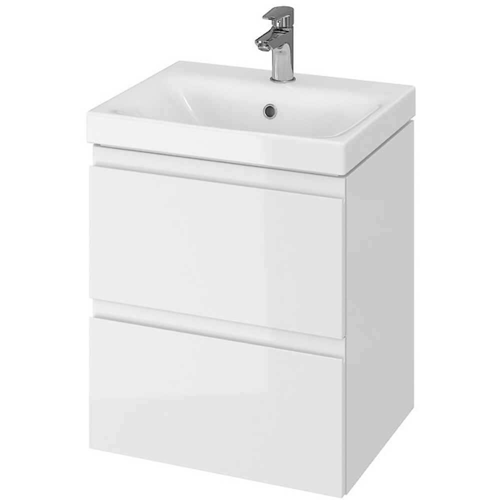 CERSANIT Unterschrank mit Waschtischgarnitur 973 MODUO 50 weiß DSM S801-230-DSM