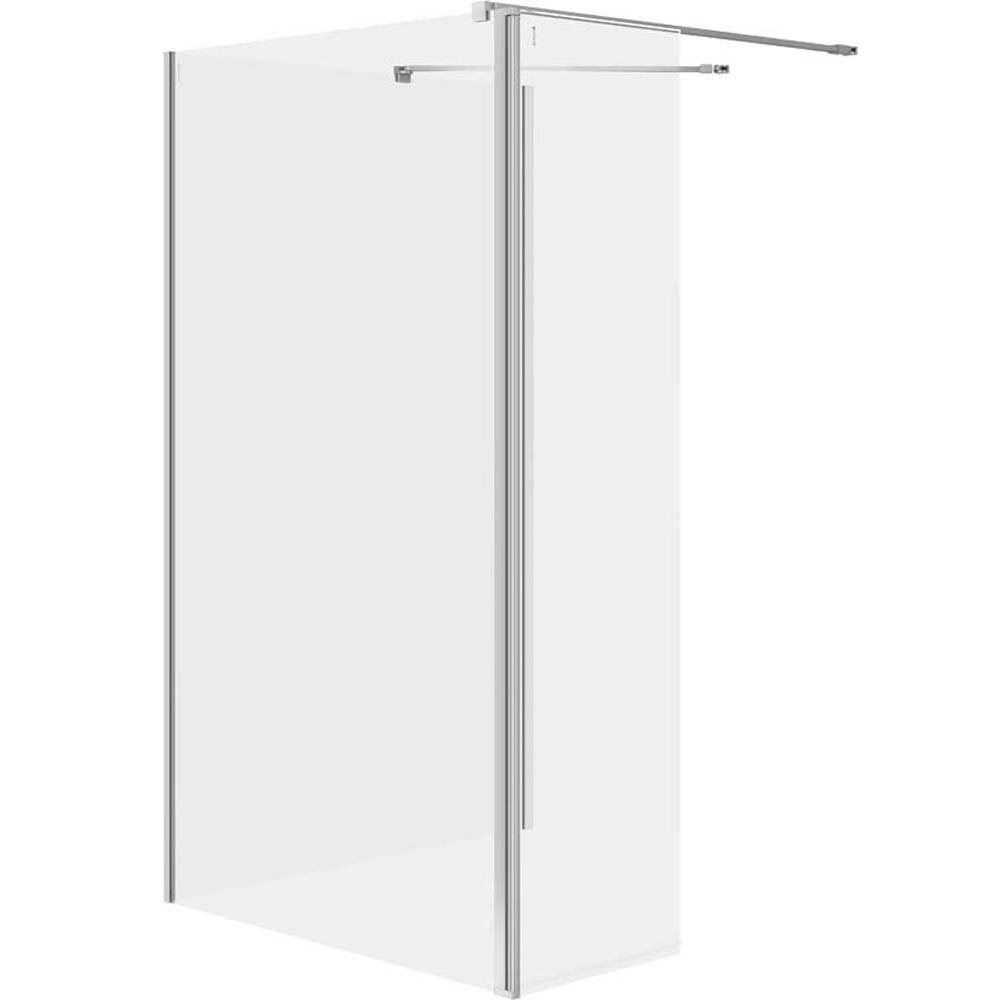 CERSANIT WALK-IN Duschkabine MILLE mit Stellwand 90x100x30x200 chrom S601-187