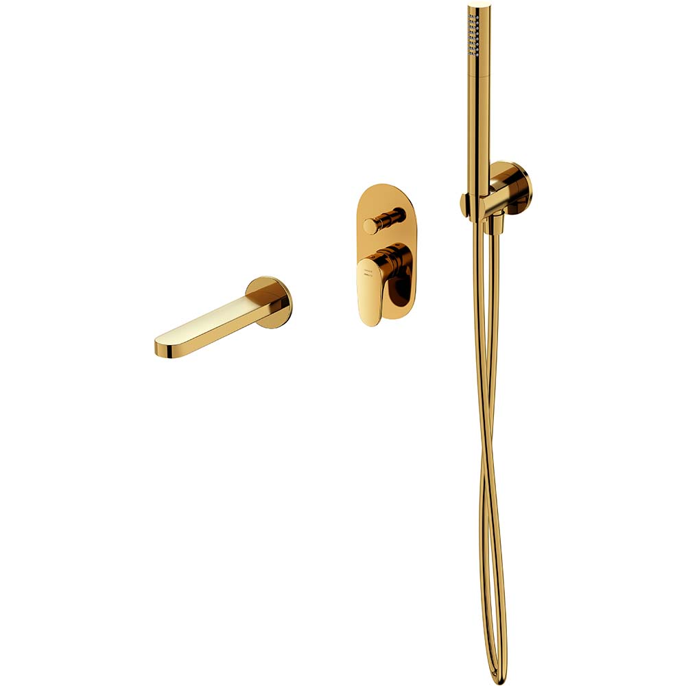 CERSANIT Unterputz-Badewannengarnitur INVERTO gold S952-045