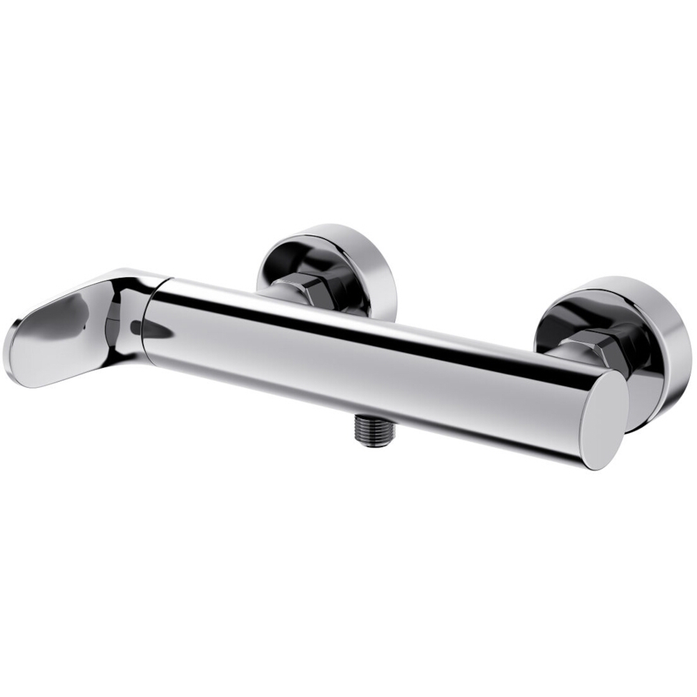 CERSANIT Wand-Brausebatterie INVERTO Griffe 2 Design in 1 chrom + schwarz S951-326