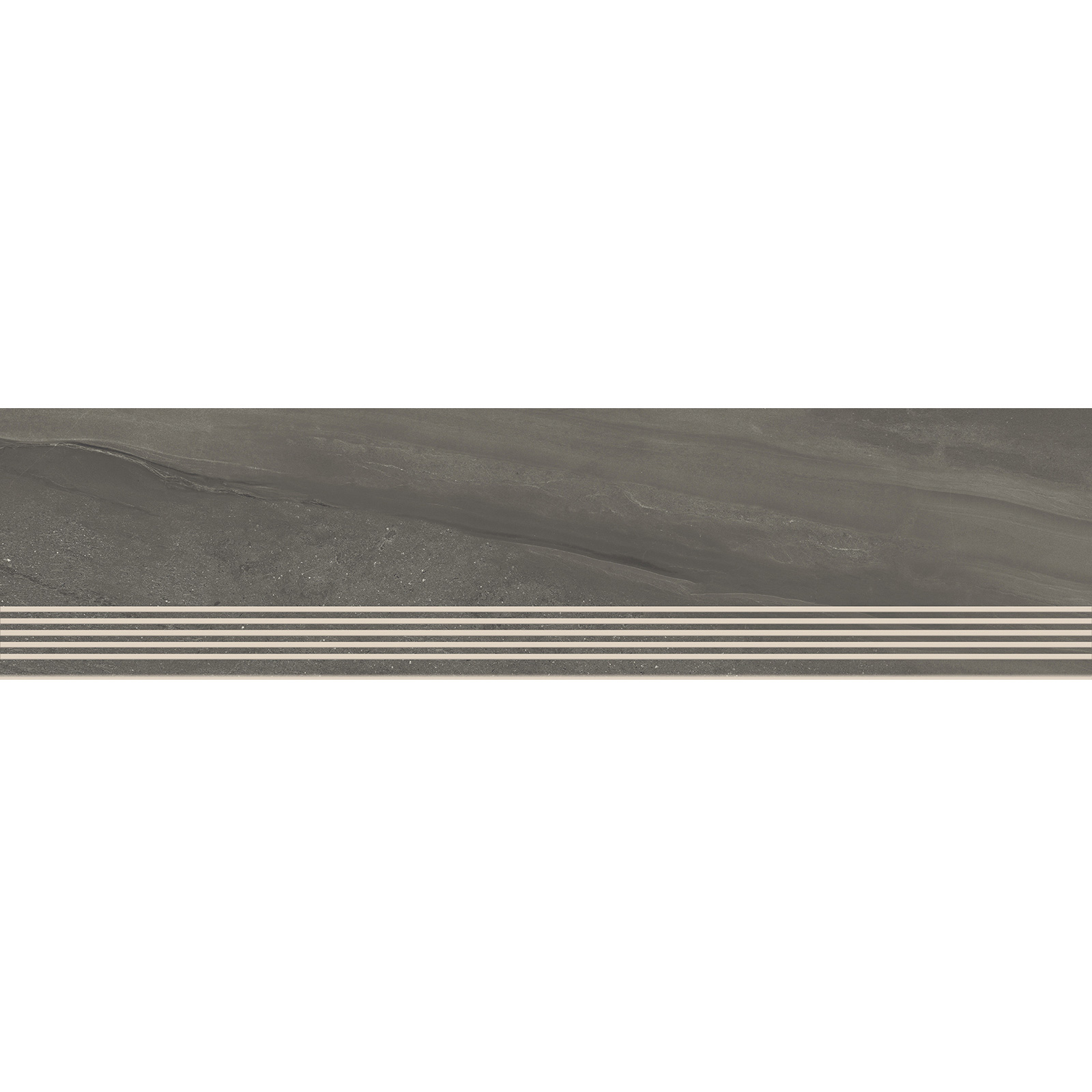 BODENFLIESE STUFENFLIESE STEINOPTIK MILD TOUCH GRAPHIT LAPPATO 29,8X119,8 CERSANIT