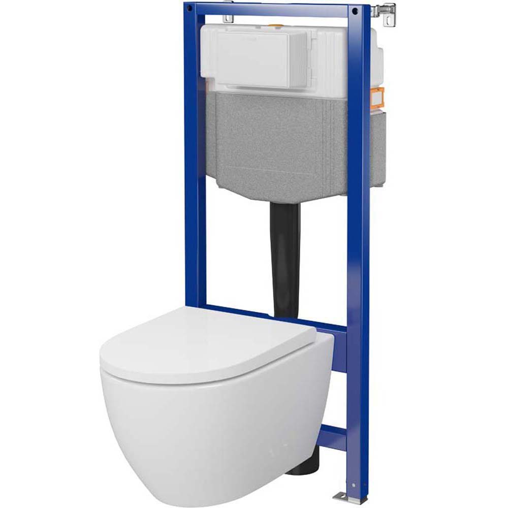 CERSANIT AQUA PLUS mechanisches Unterputz-Set mit ZEN PRO Schüssel und Brett S701-798