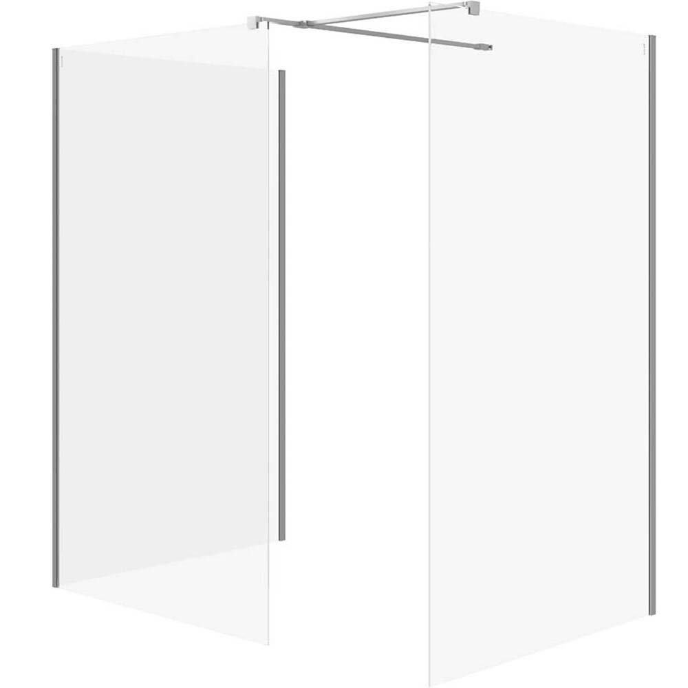 CERSANIT WALK-IN Duschwand MILLE 90x90x90x200 chrom S601-197