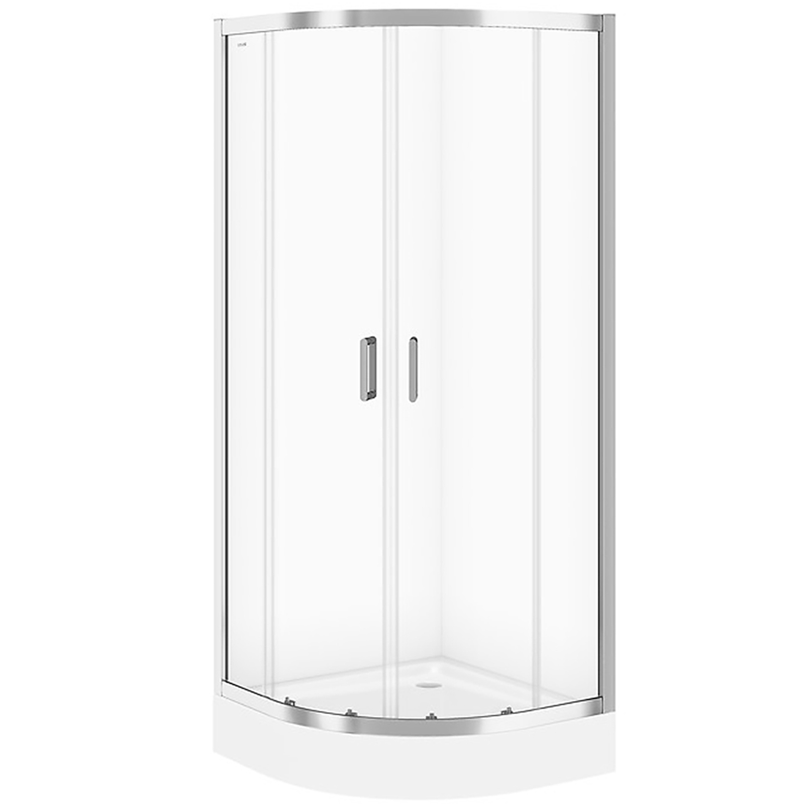 CERSANIT Halbrunde Duschkabine BASIC 90x185 mit Duschwanne TAKO 90x16 S601-118 CERSANIT Halbrunde Duschkabine BASIC 90x185 mit Duschwanne TAKO 90x16 S601-118