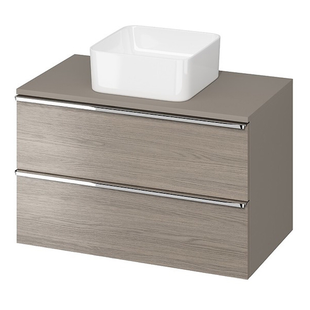 CERSANIT VIRGO 80 grauer Griff chrom mit Arbeitsplatte S522-030