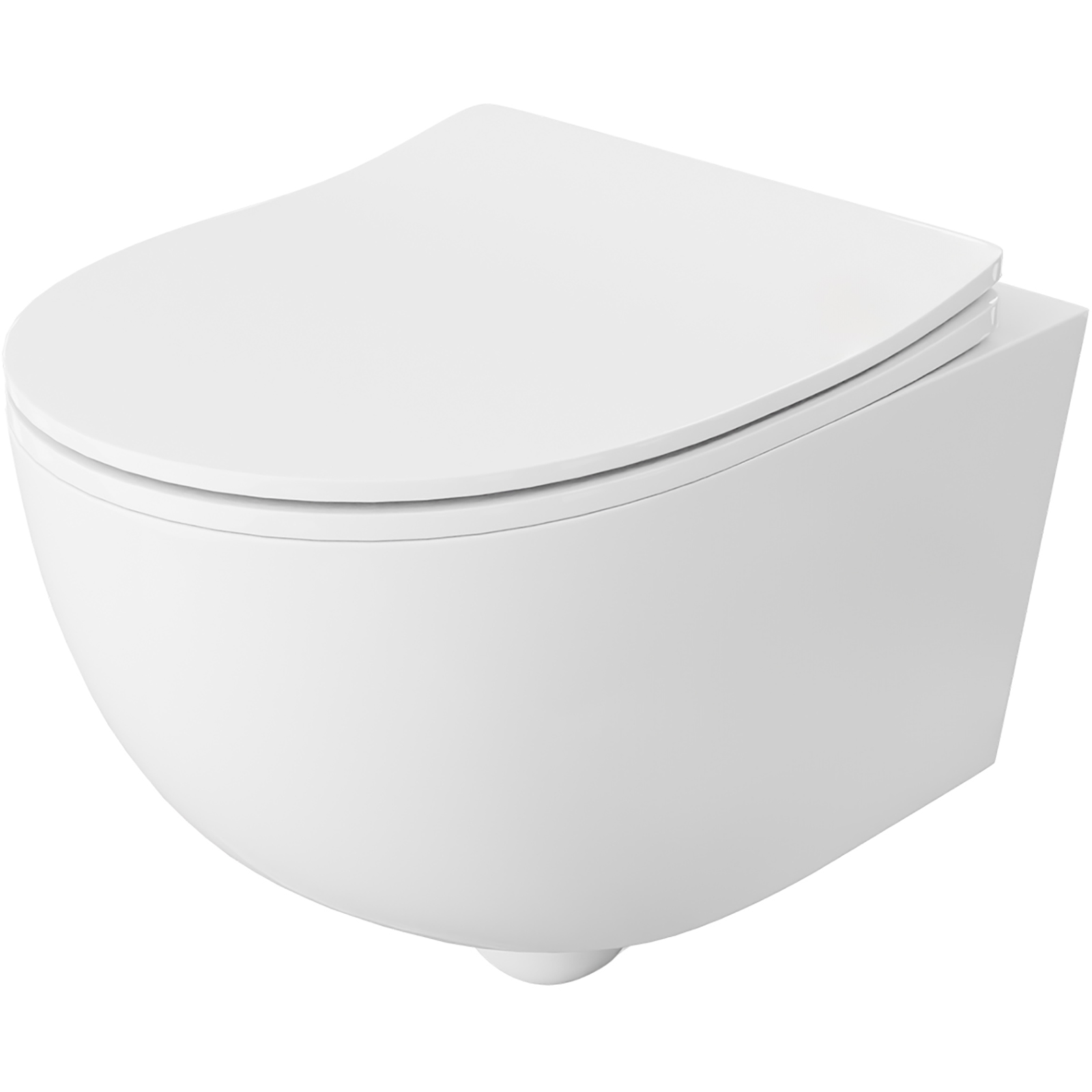 LAVITA ERIE spülrandlose wandhängende WC-Schüssel mit Duroplast-Sitz weiß LAVITA ERIE spülrandlose wandhängende WC-Schüssel mit Duroplast-Sitz weiß