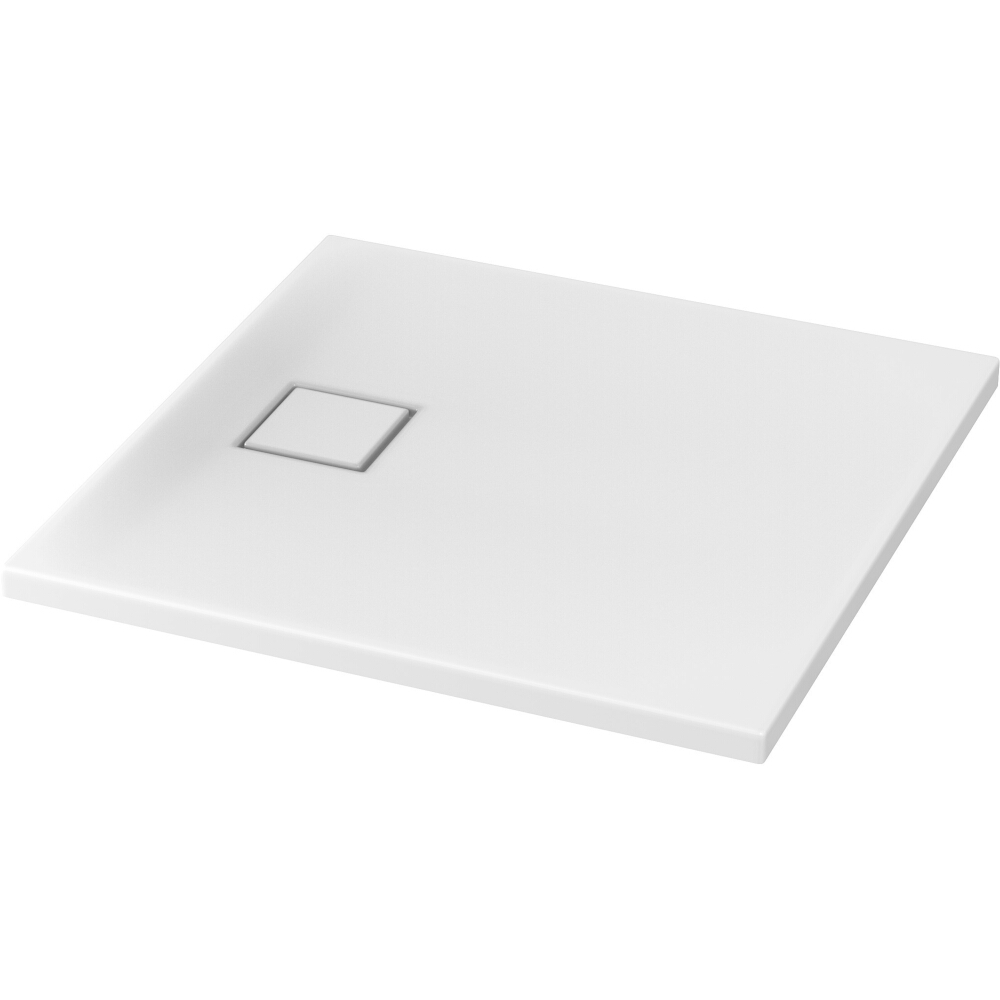 CERSANIT Quadratische Duschwanne TAKO SLIM 80x4 weiß + Siphon S601-121