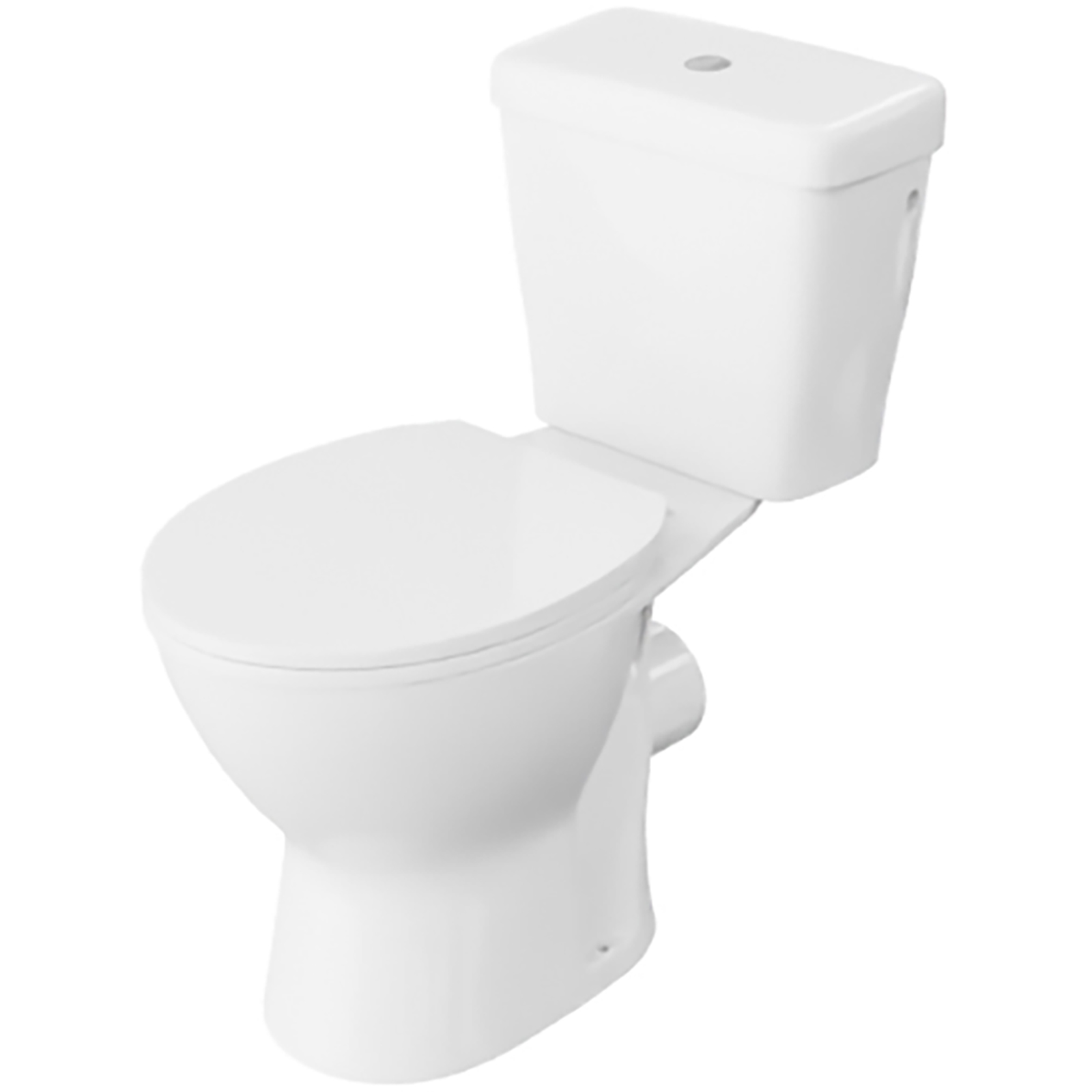 LAVITA Compact WC LARSA spülrandlos mit Duroplastsitz weiß