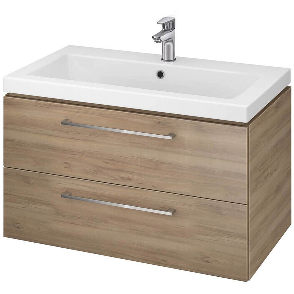 CERSANIT Unterschrank mit Waschbecken LARA COMO 80 Nussbaum DSM S801-154-DSM