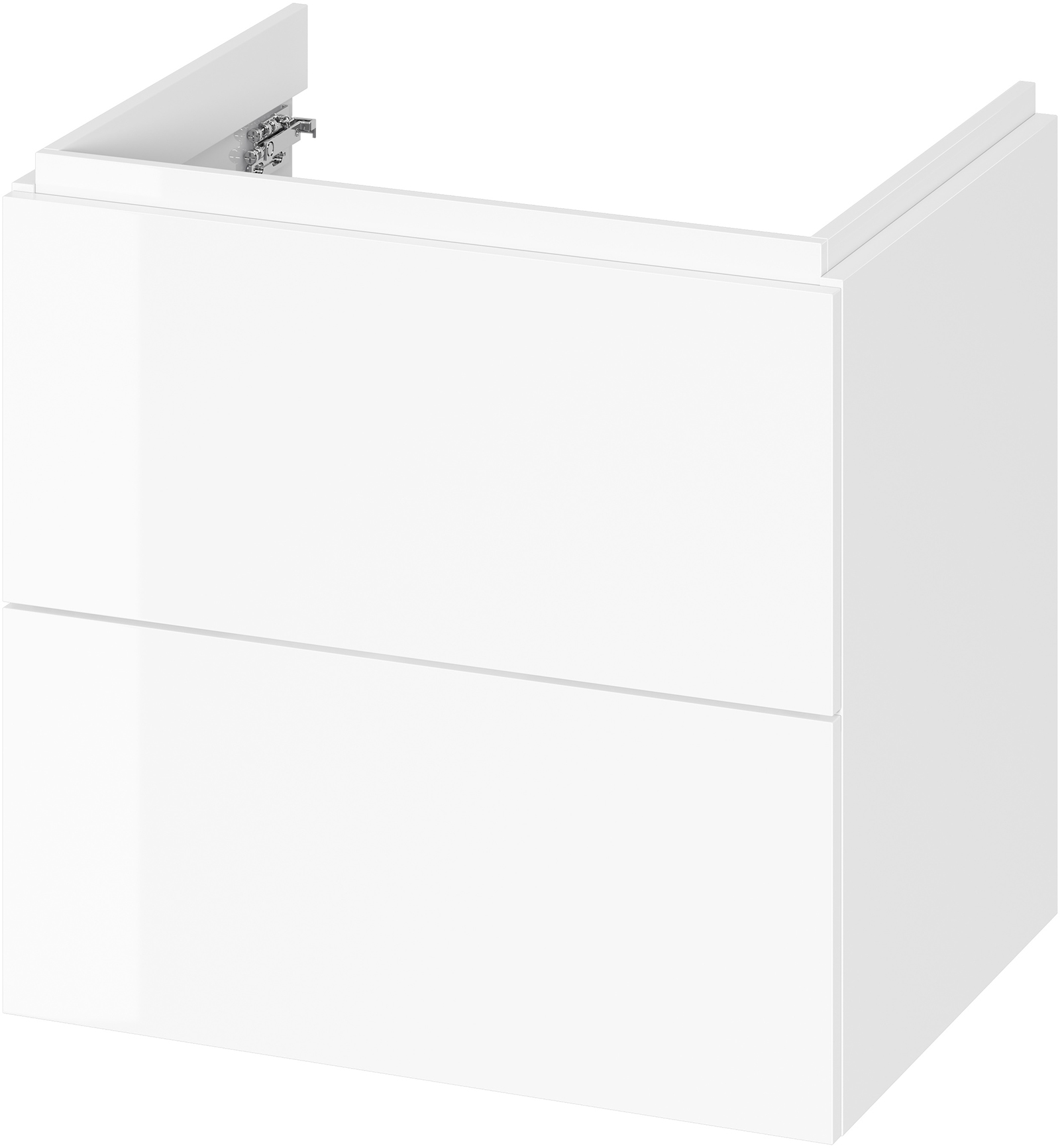 CERSANIT Waschbeckenschrank BONICA 60 weißes glänzendes Drucksystem DSM S4041-002