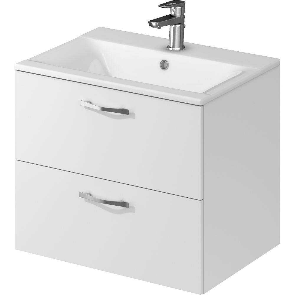 CERSANIT NIKO 60 weißer Schrank mit Waschbecken zur Selbstmontage S801-309-DSM